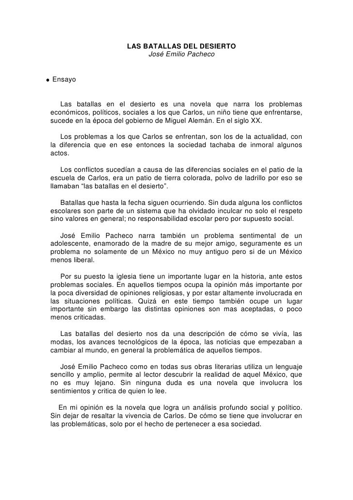 Las Batallas En El Desierto Pdf